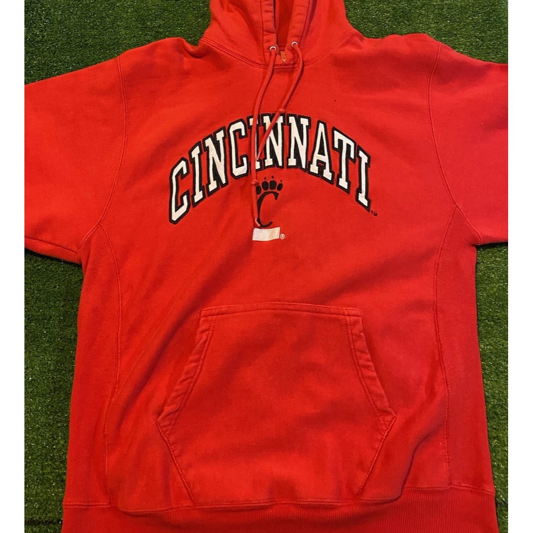 Cincinnati Bearcats hoodie mens extra large red black vintage Y2K basketball W