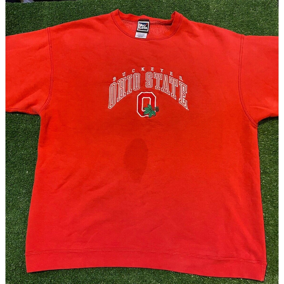 Vintage Pro Player Ohio State Buckeyes embroidered crewneck sweatshirt XL 90s
