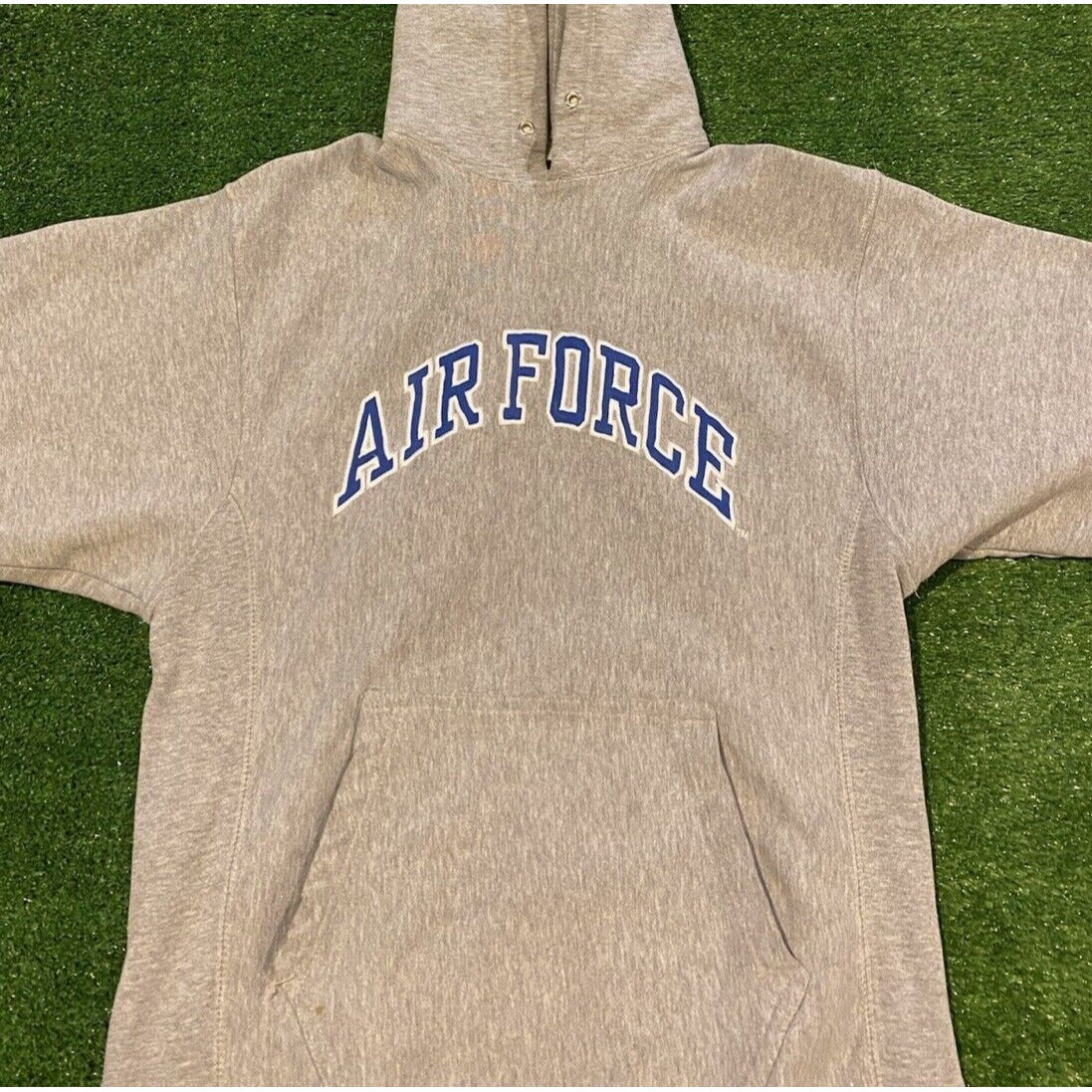 Vintage Air Force Falcons sweatshirt small hoodie mens gray blue football Y2K
