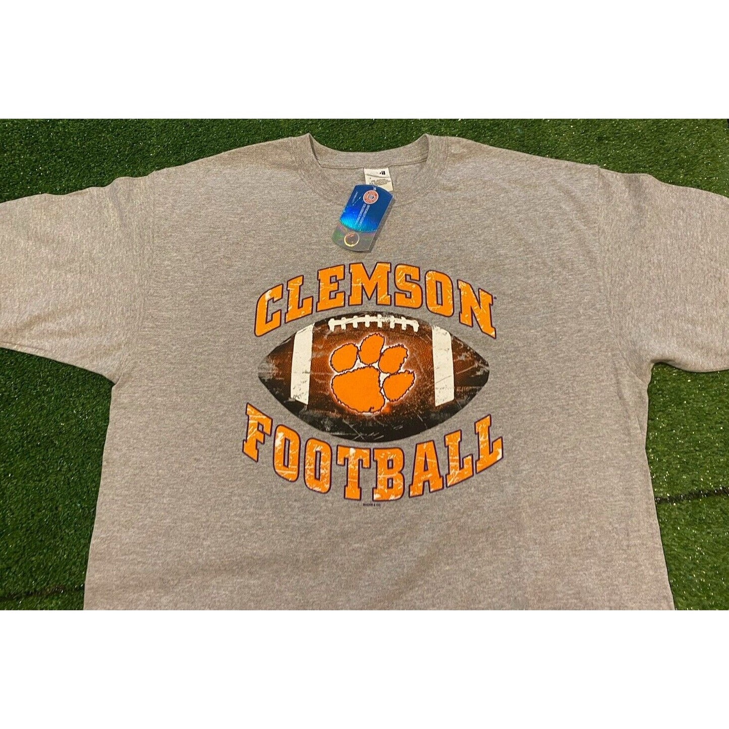 Vintage Clemson Tigers tshirt XL football mens new gray retro y2K