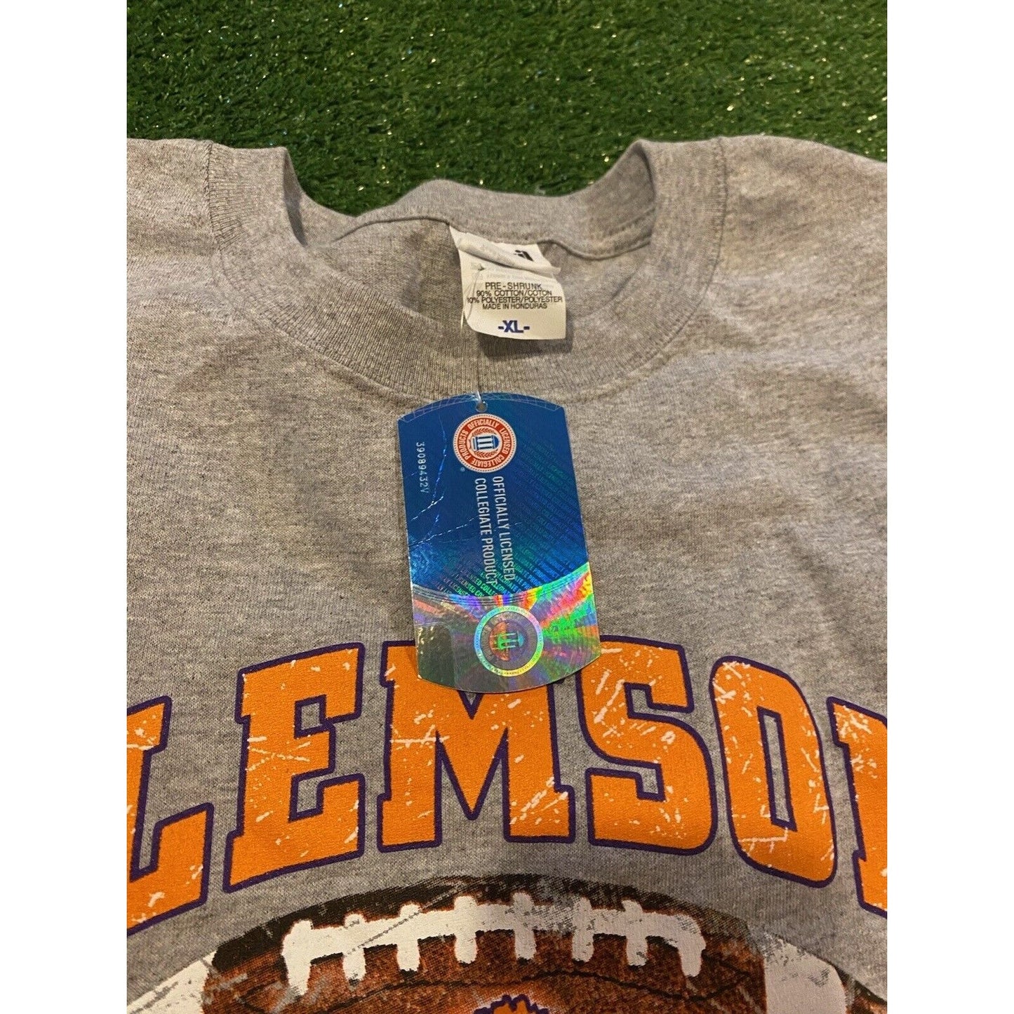 Vintage Clemson Tigers tshirt XL football mens new gray retro y2K