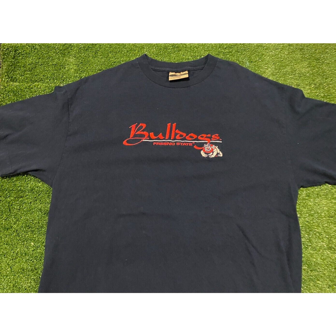 Vintage Fresno State Bulldogs shirt mens extra large blue 90s football FSU