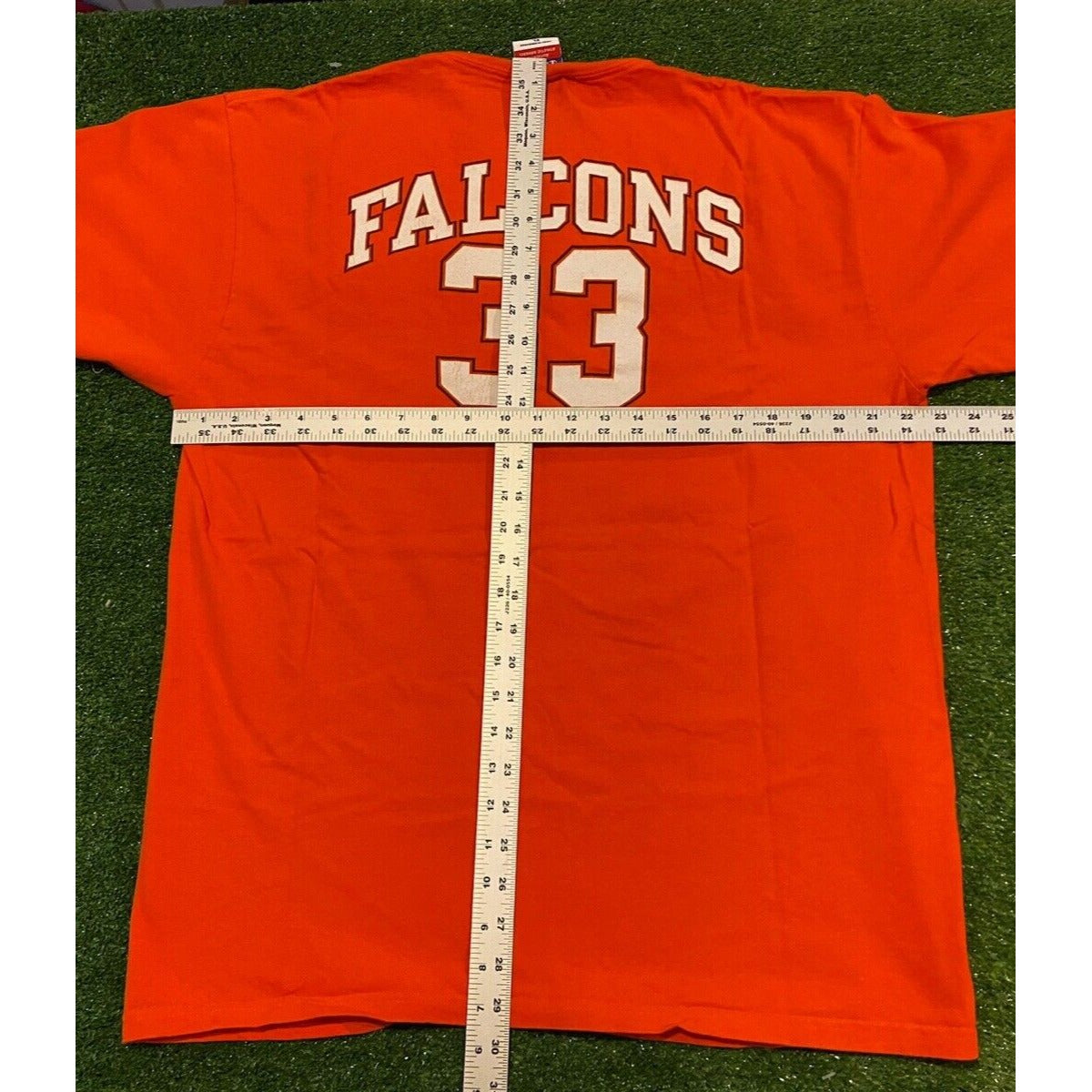 Vintage Y2K Retro Champion Bowling Green Falcons football #33 t-shirt XL orange