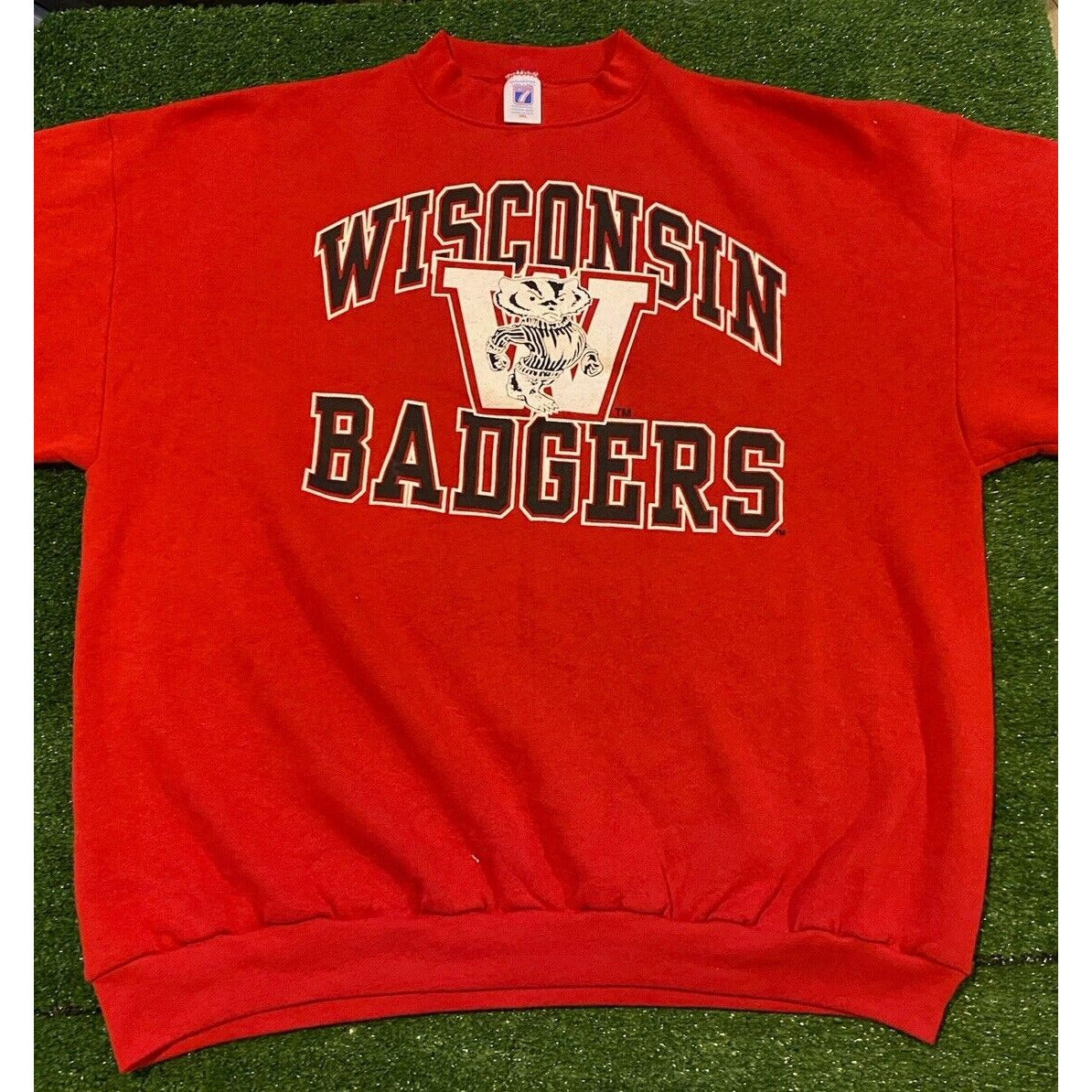 Vintage Wisconsin Badgers sweatshirt mens extra large crew neck oversize red P