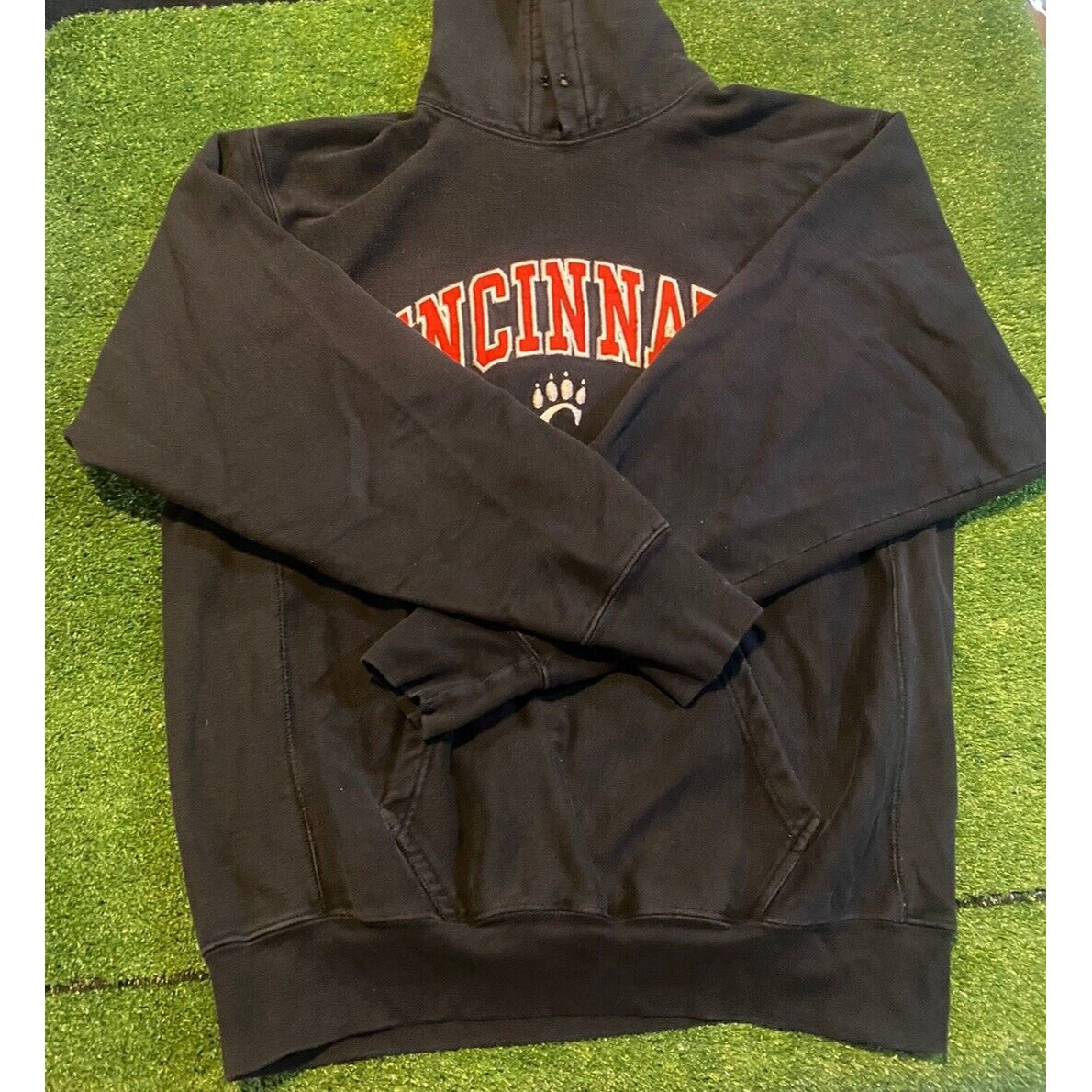 Cincinnati Bearcats hoodie mens large black red vintage Y2k basketball retro RK