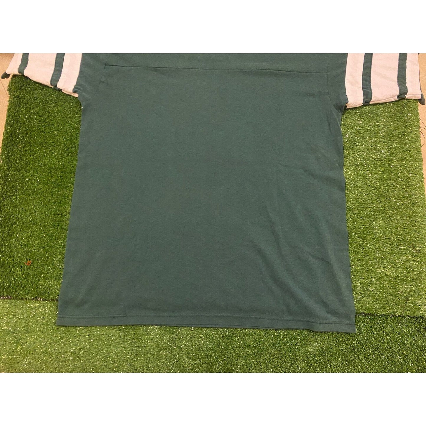 Vintage Logo 7 Green Bay Packers arch logo spell out t-shirt XL green retro