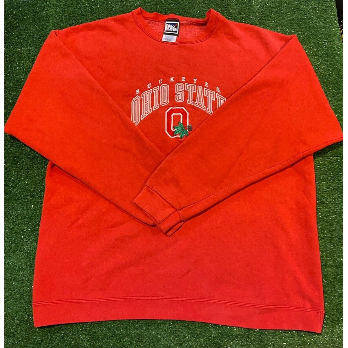 Vintage Pro Player Ohio State Buckeyes embroidered crewneck sweatshirt XL 90s