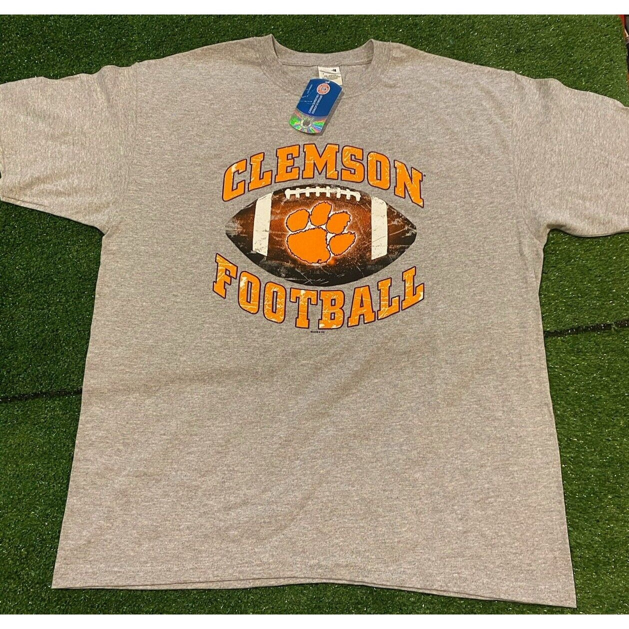 Vintage Clemson Tigers tshirt XL football mens new gray retro y2K