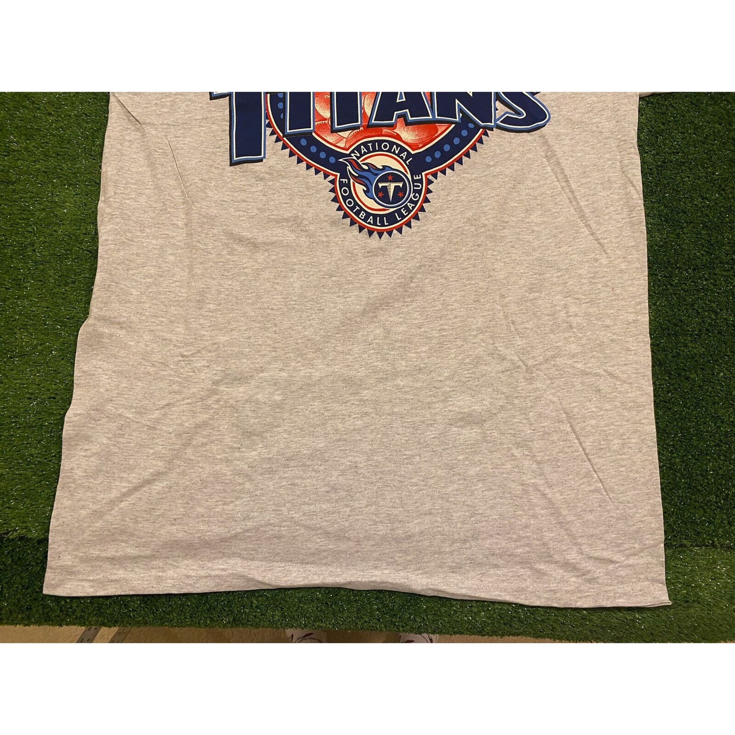 Vintage All Sport Tennessee Titans arch spell out logo t-shirt gray NWT XL