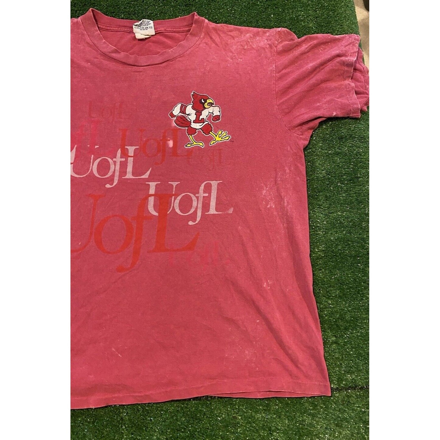 Vintage Louisville Cardinals shirt large adult mens Nutmeg Mills red basketball