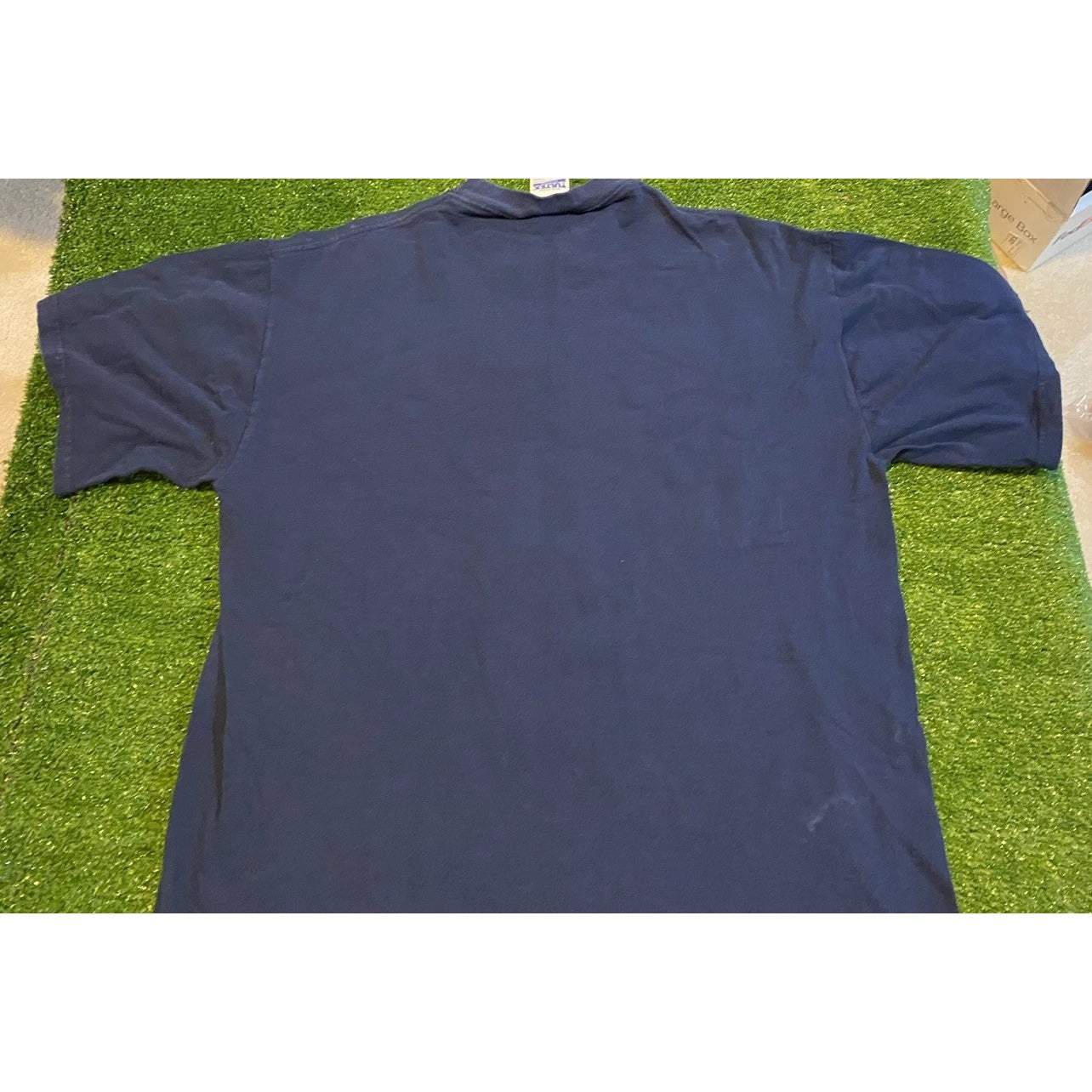 Vintage Cleveland Indians shirt mens large blue red chief wahoo short sleeve RK