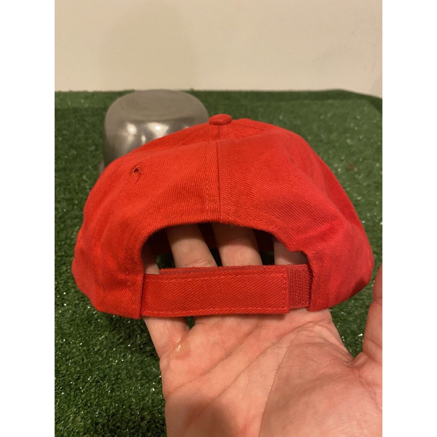 Vintage Logo 7 Indiana Hoosiers basketball strapback hat red NWT