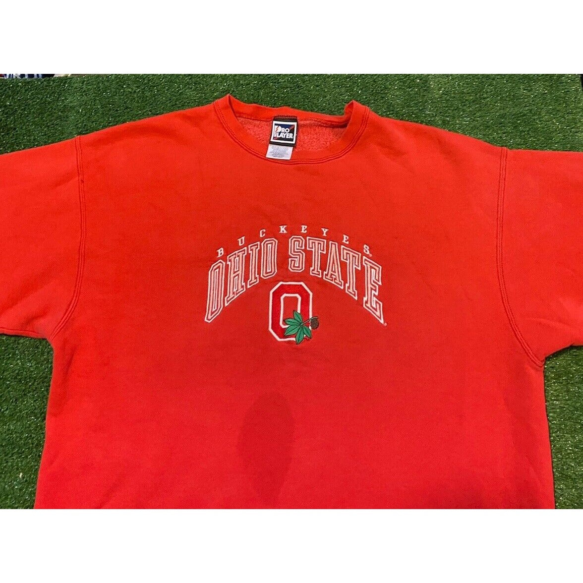 Vintage Pro Player Ohio State Buckeyes embroidered crewneck sweatshirt XL 90s