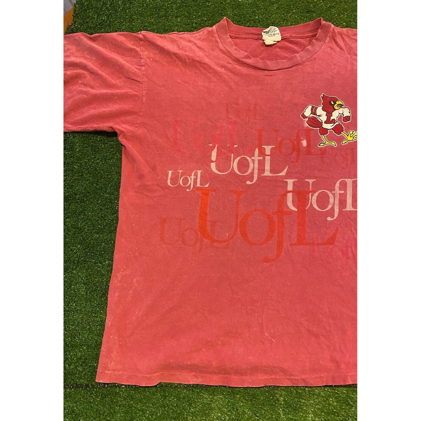 Vintage Louisville Cardinals shirt large adult mens Nutmeg Mills red basketball