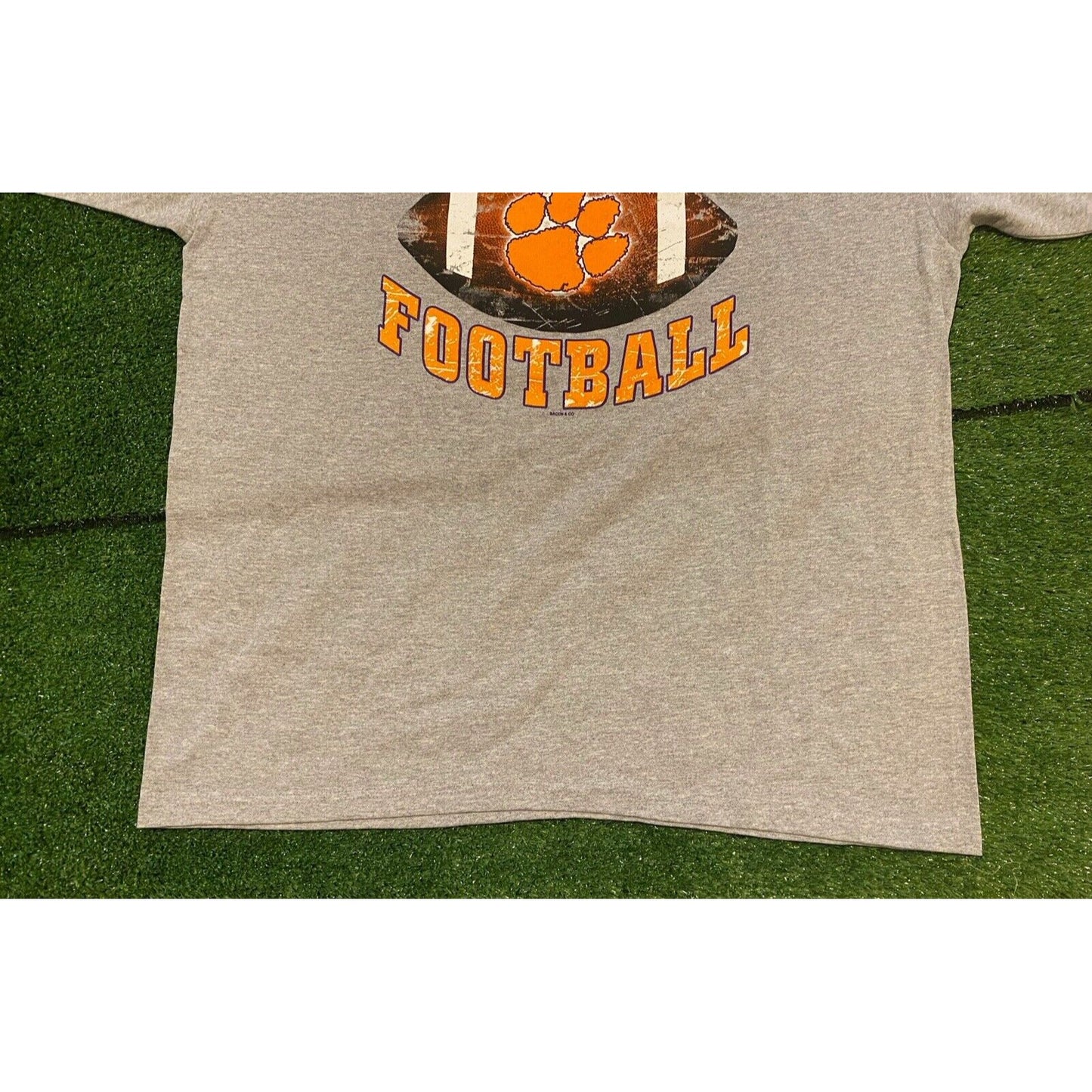 Vintage Clemson Tigers tshirt XL football mens new gray retro y2K