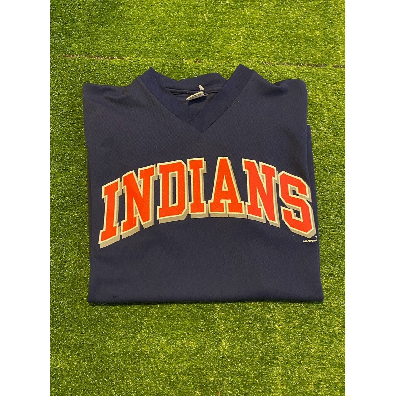 Cleveland Indians jersey mens extra large blue red vintage Y2K True Fan MLB B