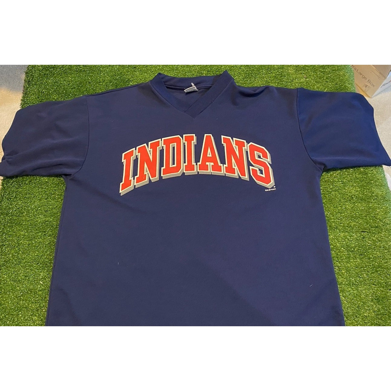 Cleveland Indians jersey mens extra large blue red vintage Y2K True Fan MLB B