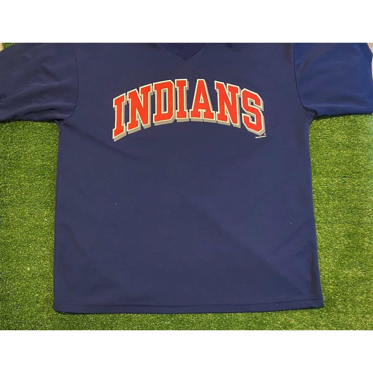 Cleveland Indians jersey mens extra large blue red vintage Y2K True Fan MLB B