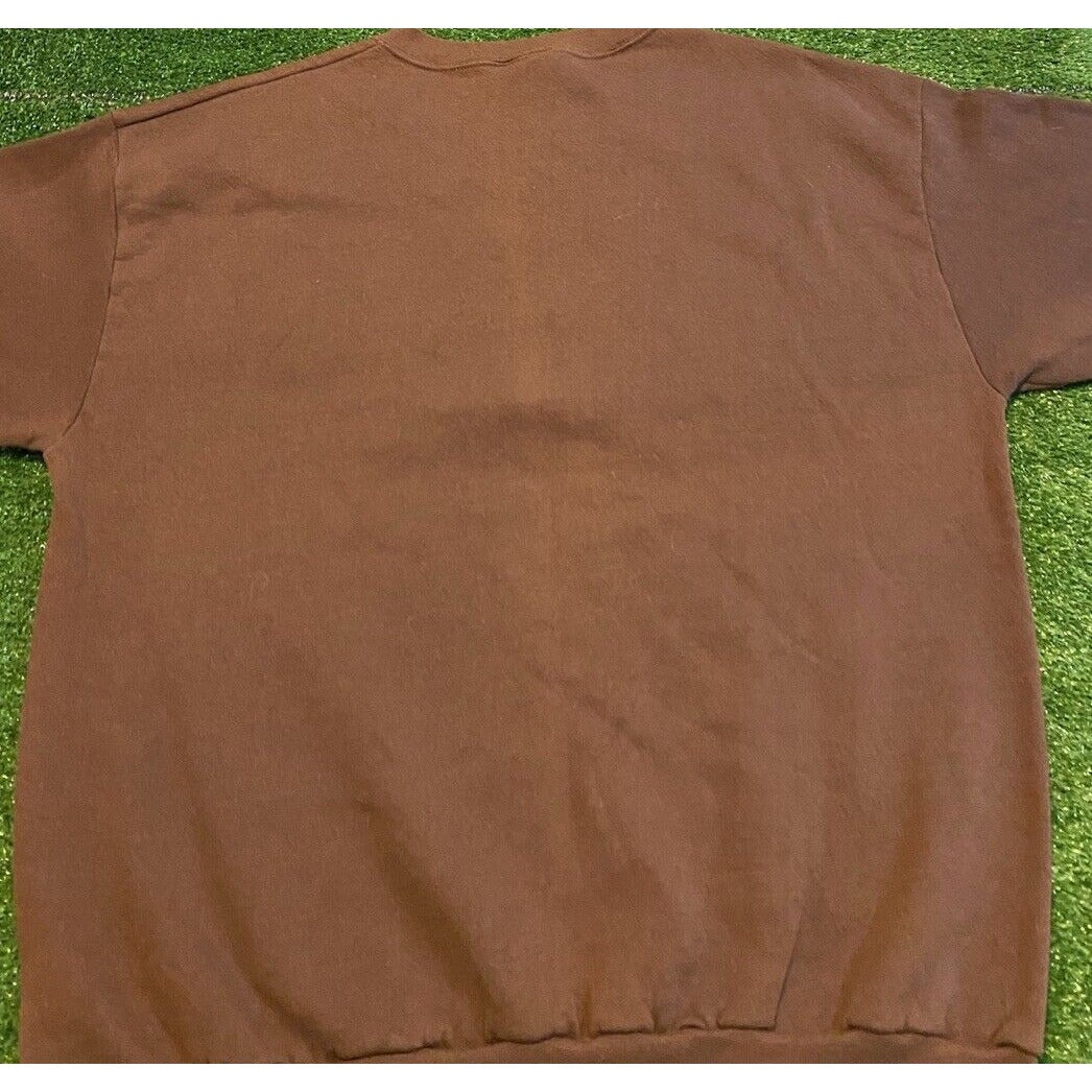 Vintage Cleveland Browns sweatshirt mens extra large orange brown crew neck RK