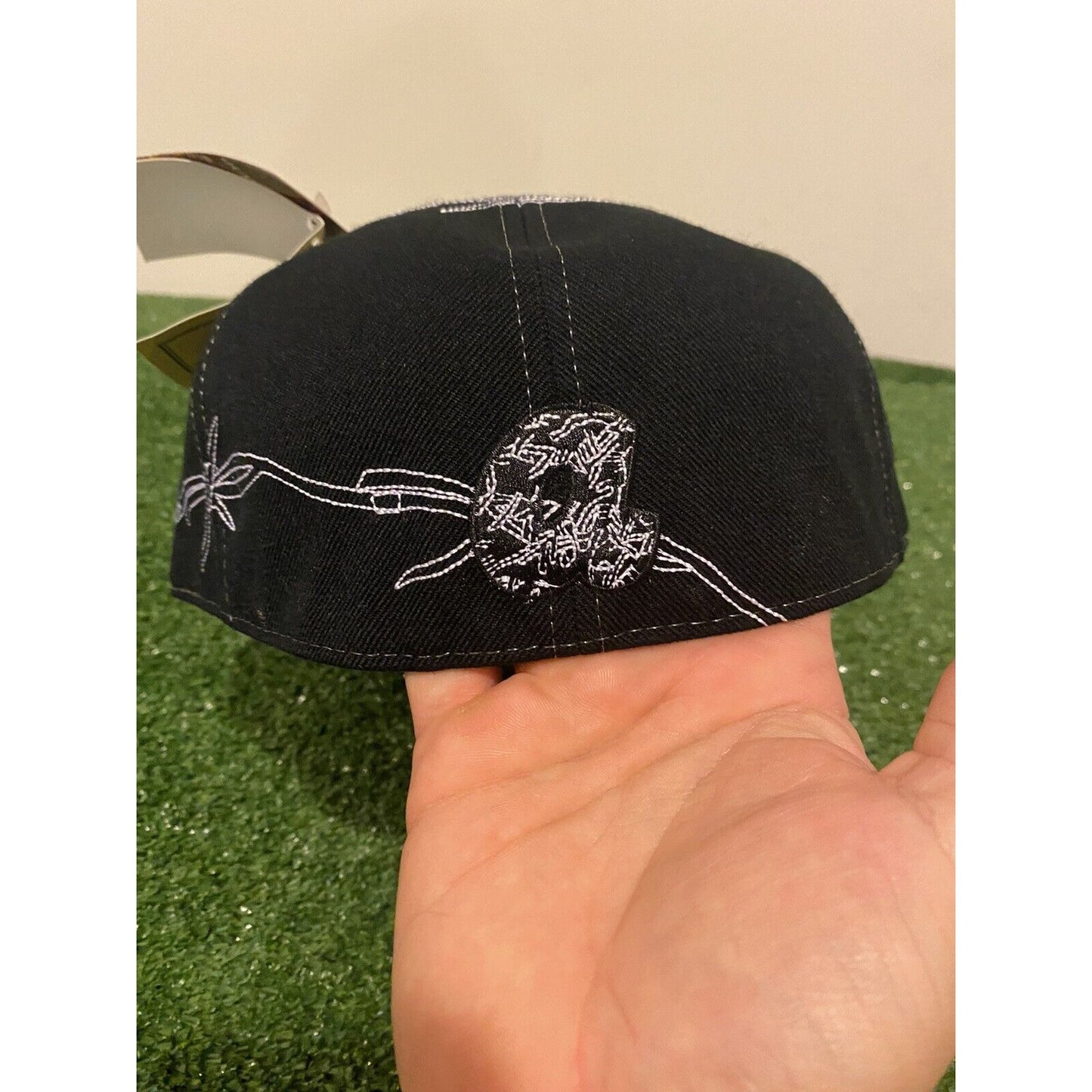 Vintage American Needle Atlanta Braves all over print fitted hat 7 3/4 wool NWT
