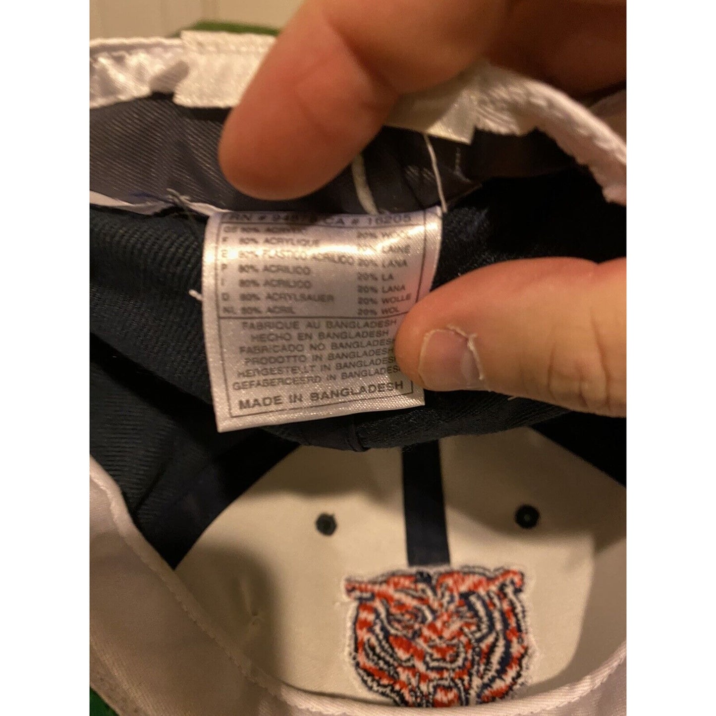 Vintage Sports Specialties Chicago Bears logo fitted hat blue NFL 7 1/8