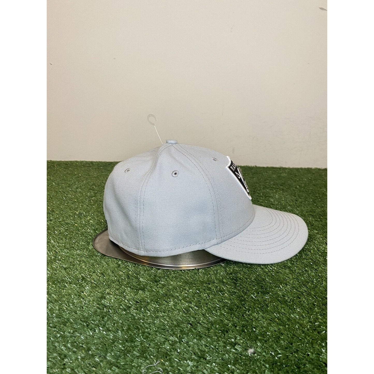 New Era 59Fifty Oakland Raiders logo fitted hat 7 1/2 gray NWOT NFL