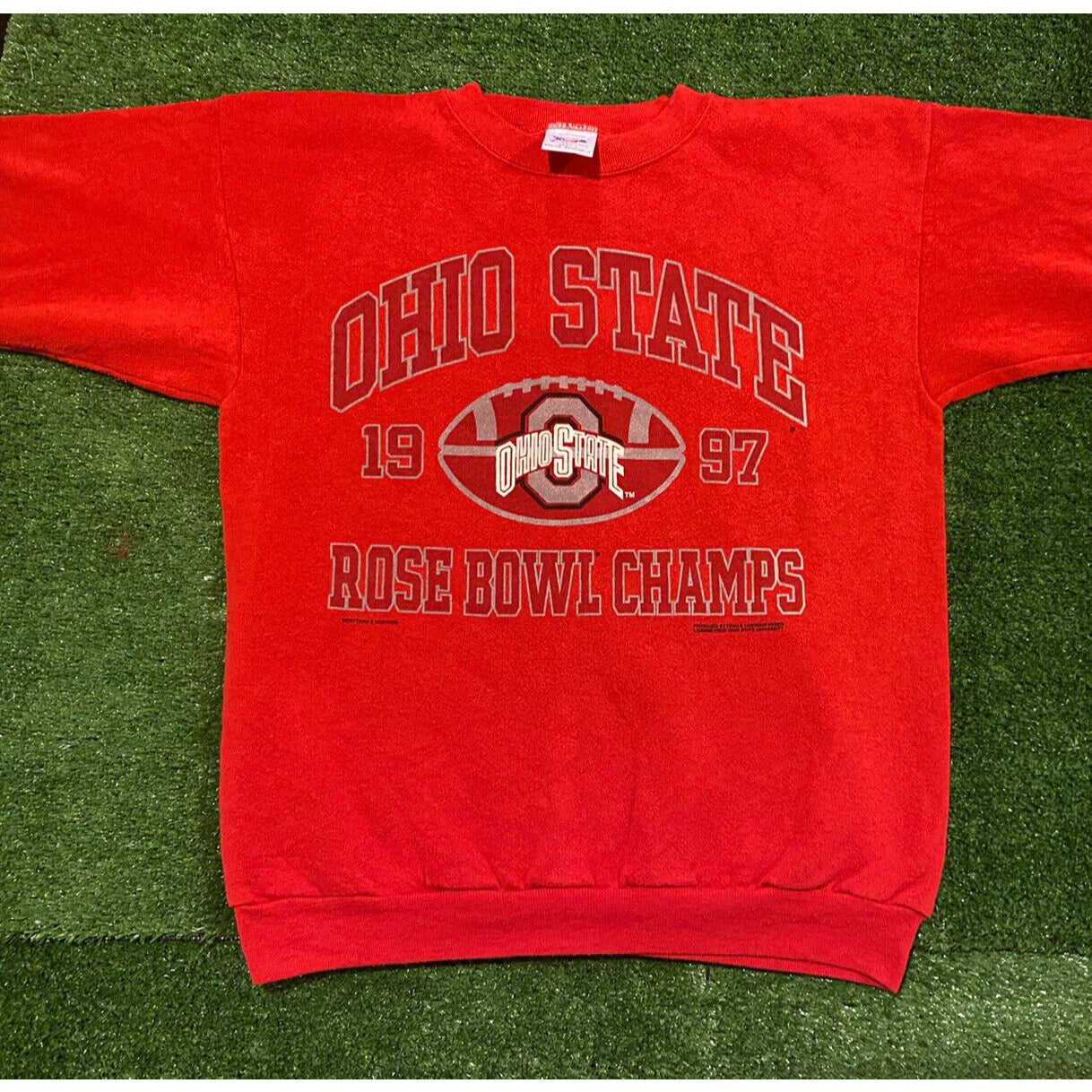 Vintage Trau & Loevner Ohio State Buckeyes '97 Rose Bowl Champs crewneck large