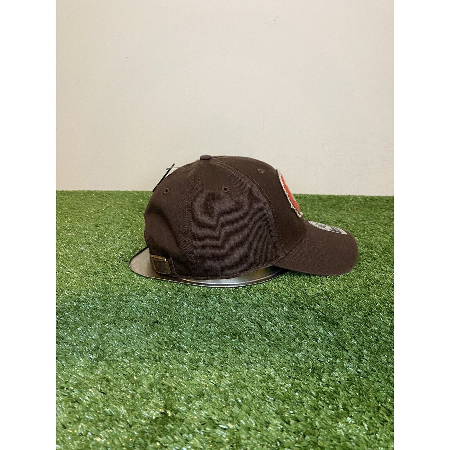 '47 Forty Seven Cleveland Browns Helmet MVP strapback hat brown adjustable