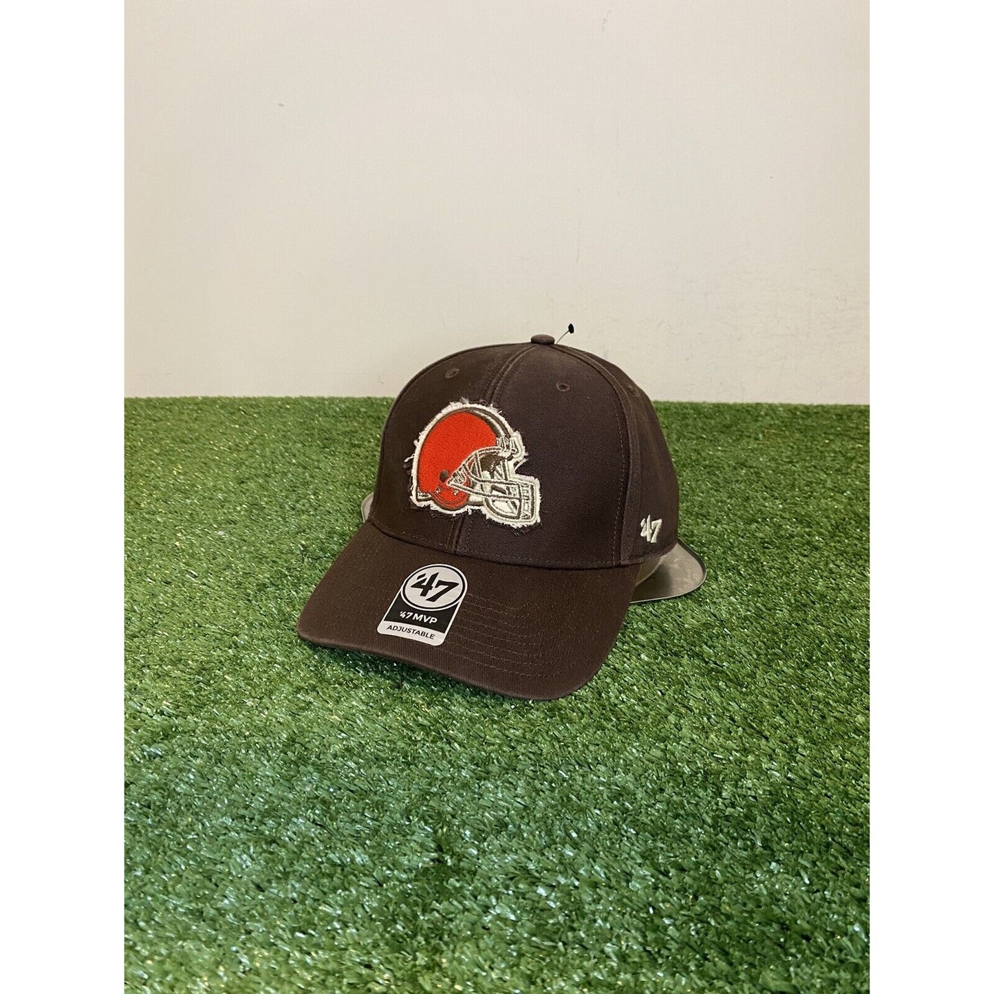 '47 Forty Seven Cleveland Browns Helmet MVP strapback hat brown adjustable