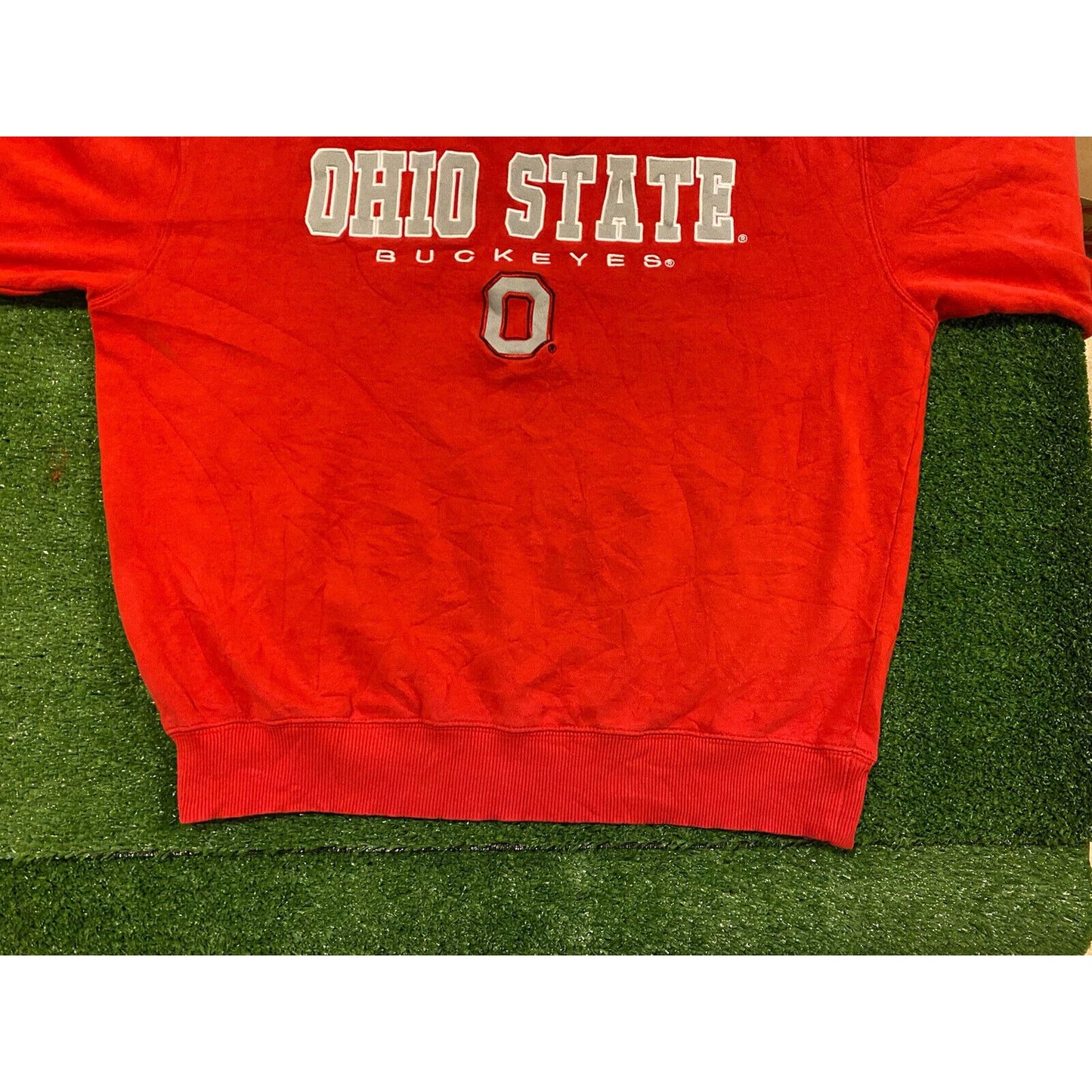 Vintage Colosseum Ohio State Buckeyes spell out crewneck large red retro