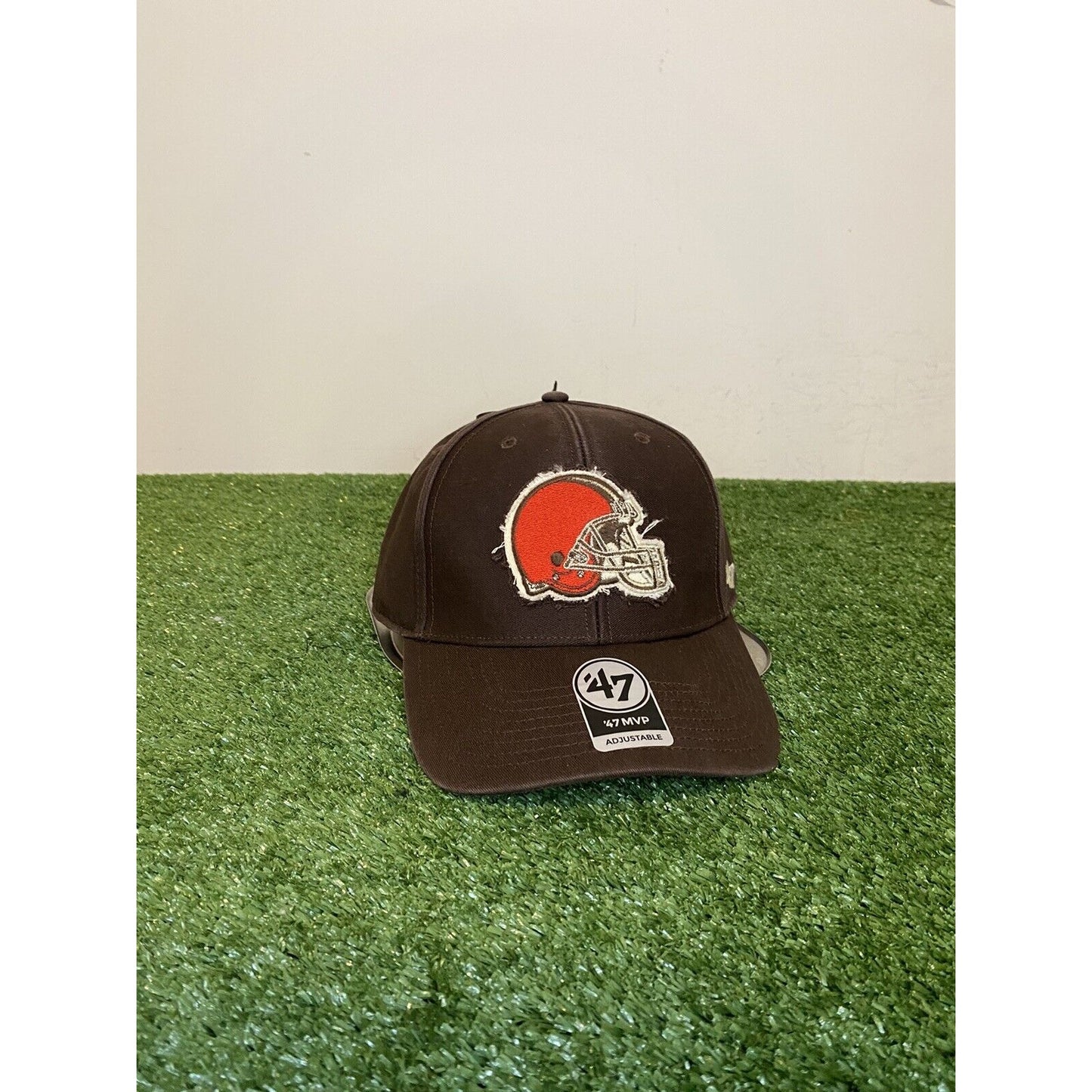 '47 Forty Seven Cleveland Browns Helmet MVP strapback hat brown adjustable