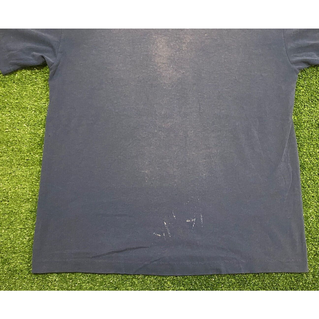 vintage 1991 trench mfg cleveland indians Arch Spell out Chief Wahoo t-shirt Med