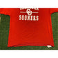 Retro Y2K Oklahoma OU Sooners split bar arch t-shirt XL NWOT crimson