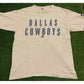 Vintage Dallas Cowboys shirt large white Starter 90s mens adult double sided