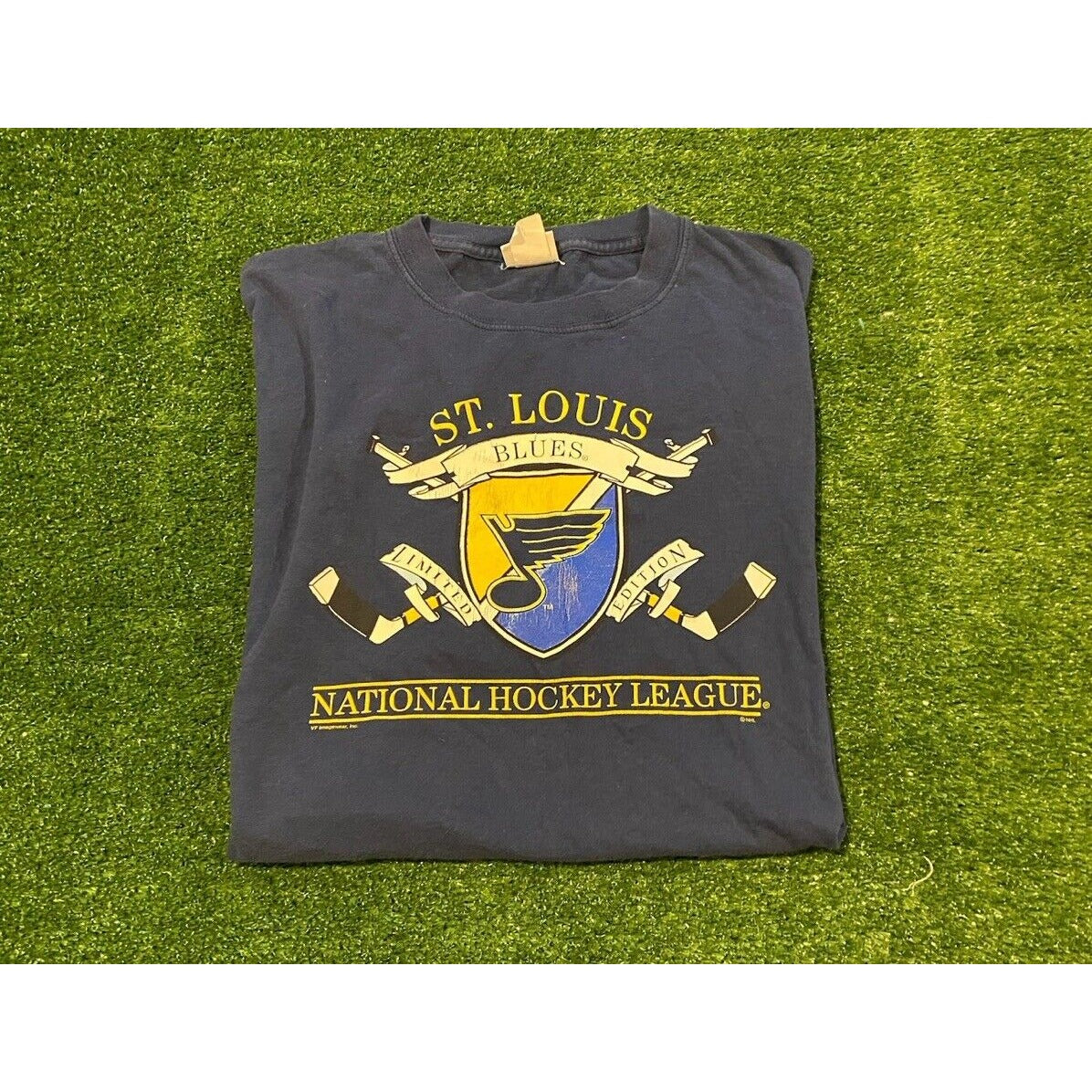 Vintage St Louis Blues shirt mens extra large blue Y2K Lee Sport hockey NHL K