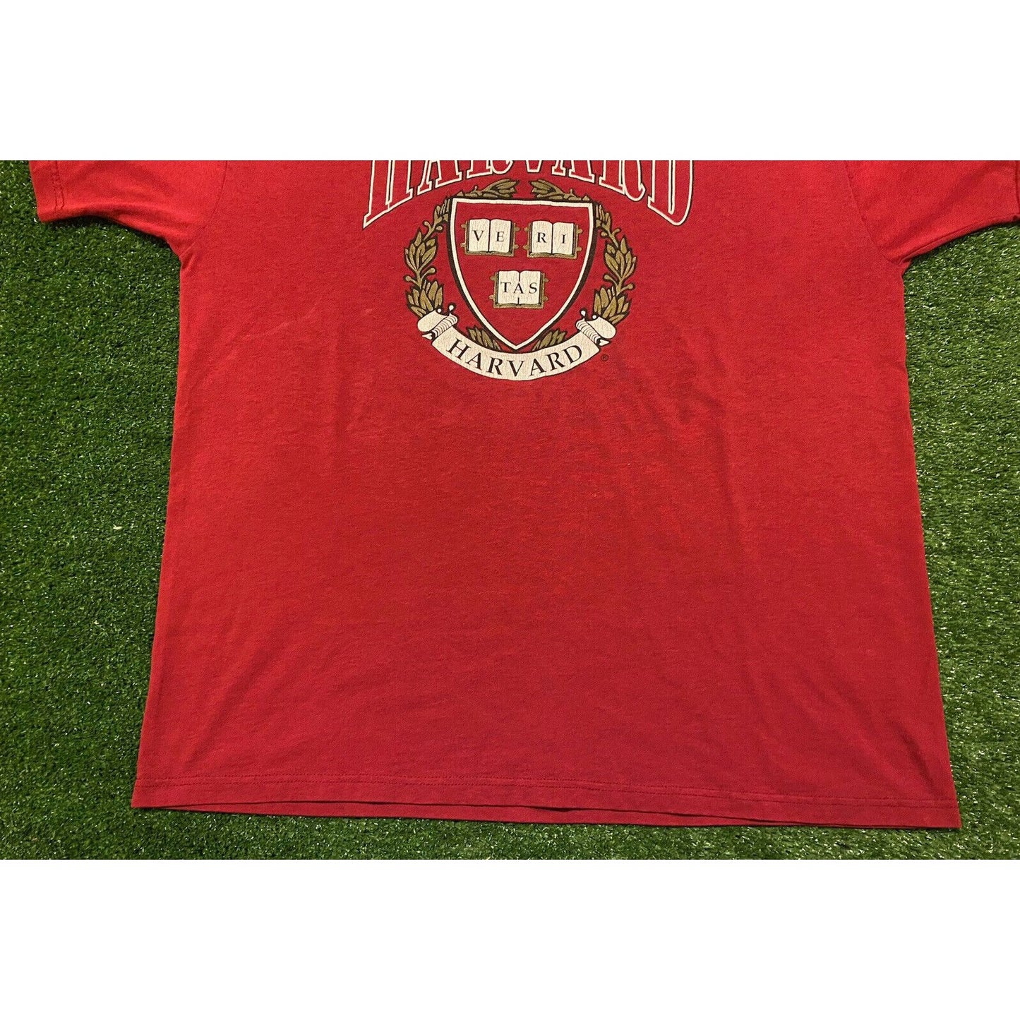 Vintage Harvard University Crimson arch College Seal t-shirt XL fruit of loom