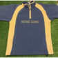 Retro Y2K 2000s Notre Dame ND Fighting Irish 1/4 zip crewneck sweatshirt XL