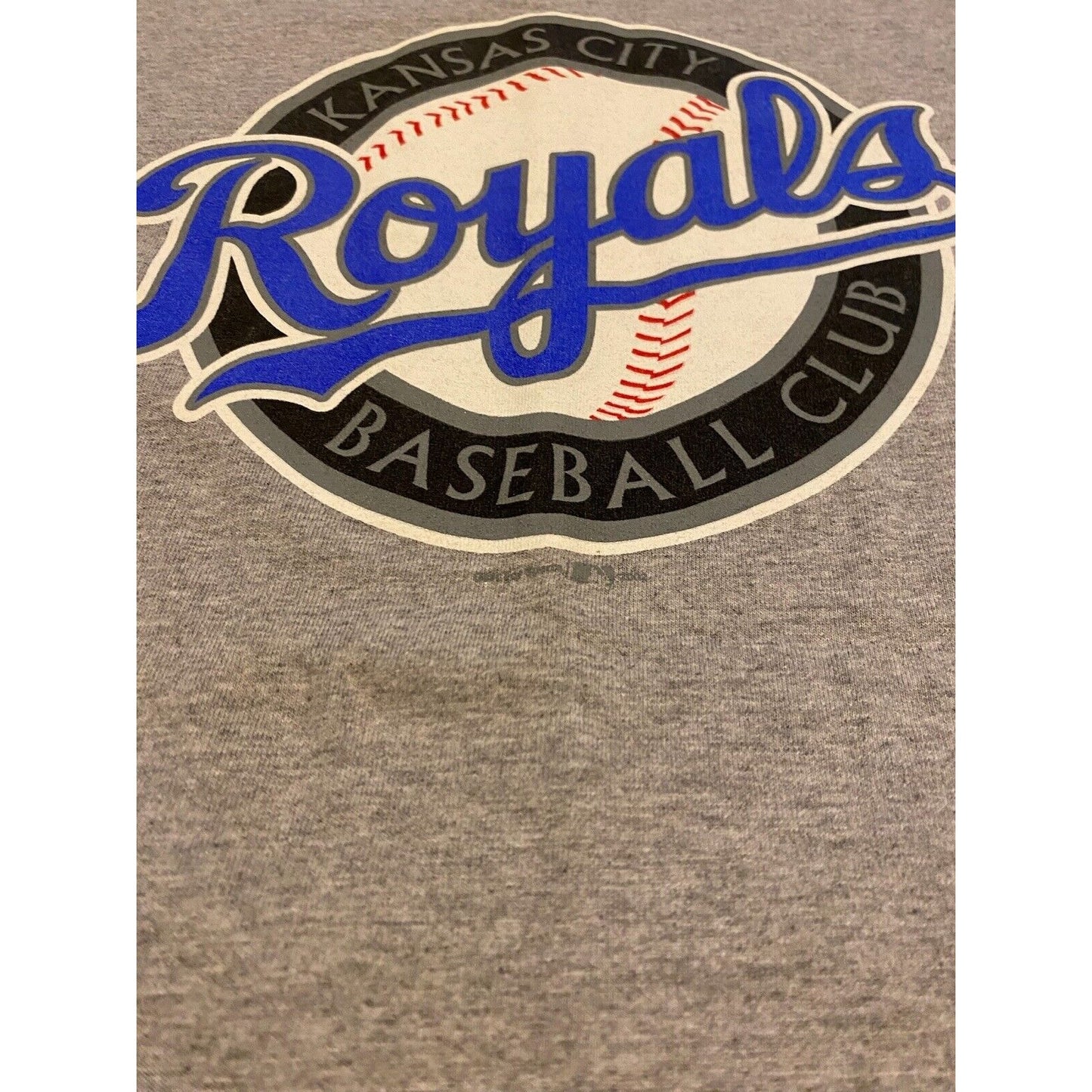 Vintage Kansas City Royals shirt large gray mens Y2K 2000s unisex blue