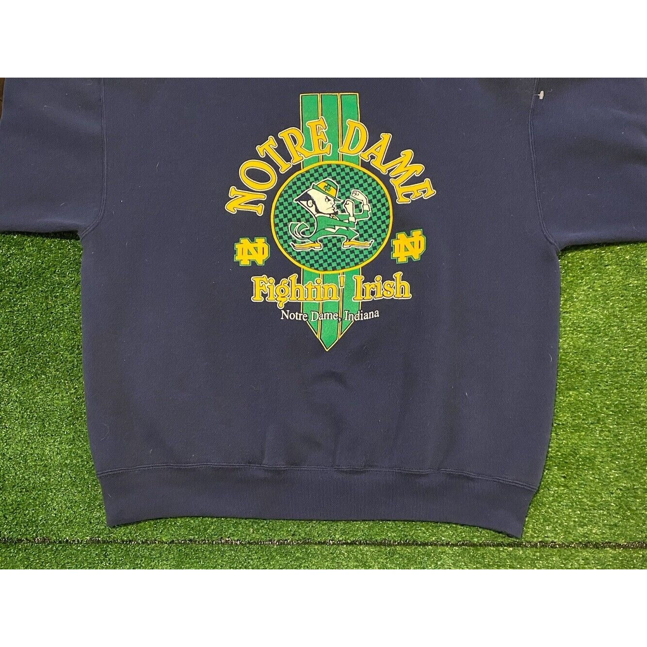 Vintage Notre Dame Fighting Irish sweatshirt extra large blue mens crew neck 90s