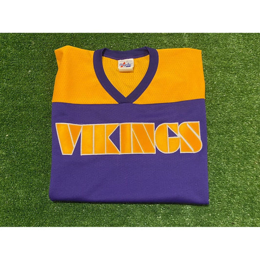 Vintage Y2K Majestic Minnesota Vikings spell out mesh jersey t-shirt large NFL