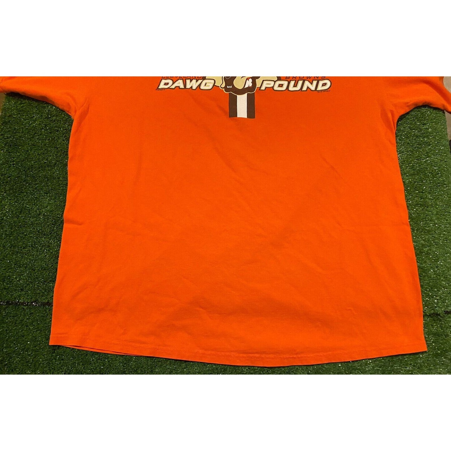 Vintage Lee Sport 1998 Cleveland Browns Dawg Pound Logo t-shirt XXL orange