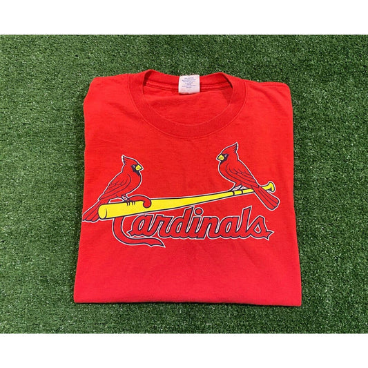Vintage YTK Majestic St. Louis Cardinals baseball big logo t-shirt XL retro