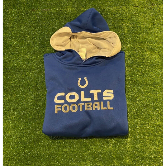Retro Y2K Reebok Indianapolis Colts football Sideline hoodie sweatshirt large