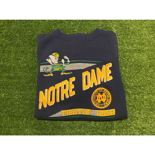 Vintage Notre Dame Fighting Irish laser leprechaun crewneck sweatshirt small