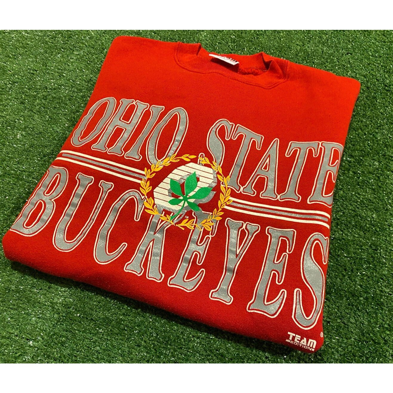 Vintage Ohio State Buckeyes crewneck sweatshirt small red mens adult OSU 90s