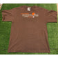 Vintage Y2K Puma Cleveland Browns split bar t-shirt nfl football brown large