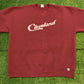 Vintage Russell Athletic Officially Licensed Script Cleveland crewneck sweatshirt XL maroon