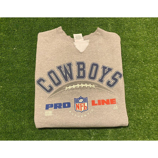 Vintage Riddell 1990s Dallas Cowboys football crew neck sweatshirt XL NFL