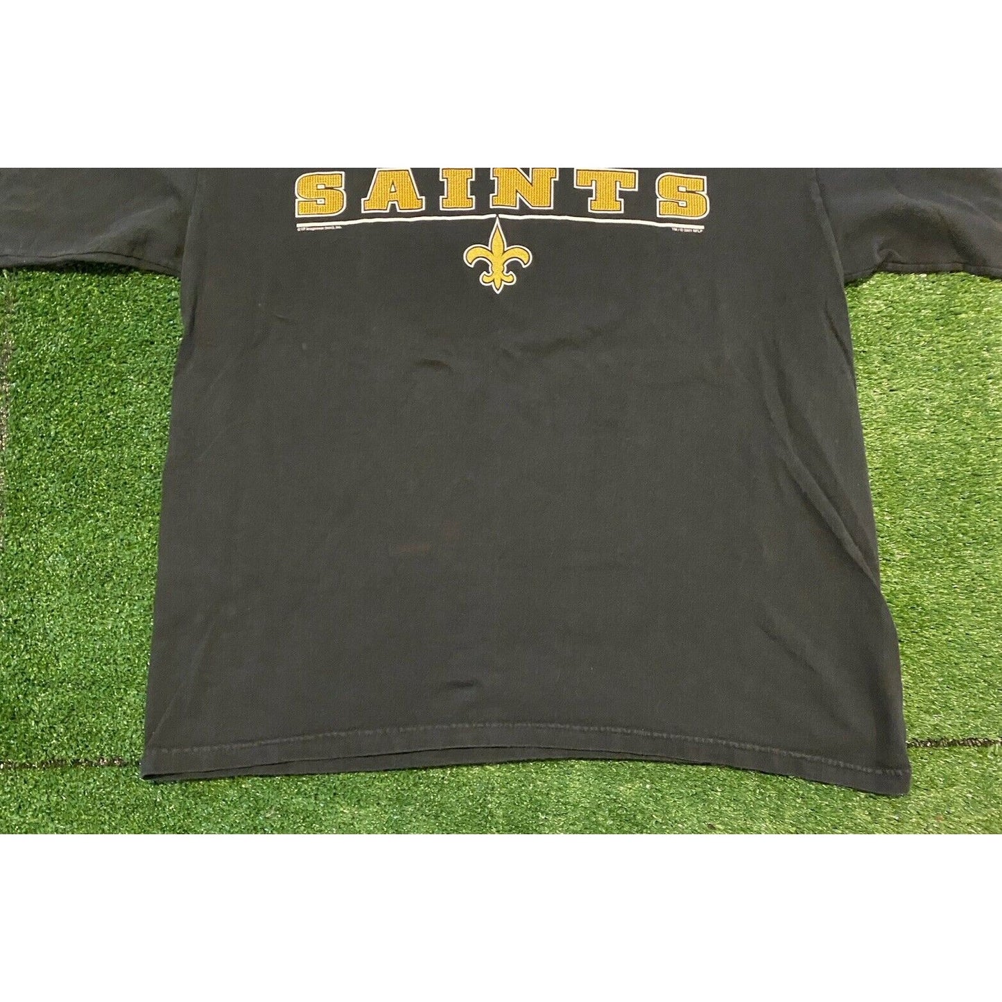 Vintage New Orleans Saints tshirt extra large black adult Lee Sport Y2K 90s