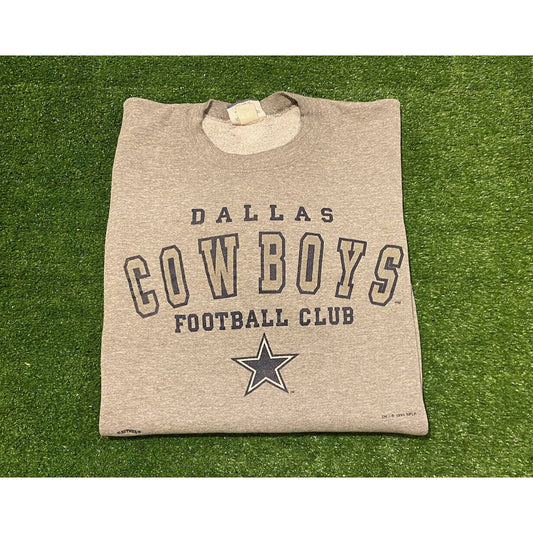 Vintage Lee Sport 1990s Dallas Cowboys arch crew neck sweatshirt 2XL retro gray